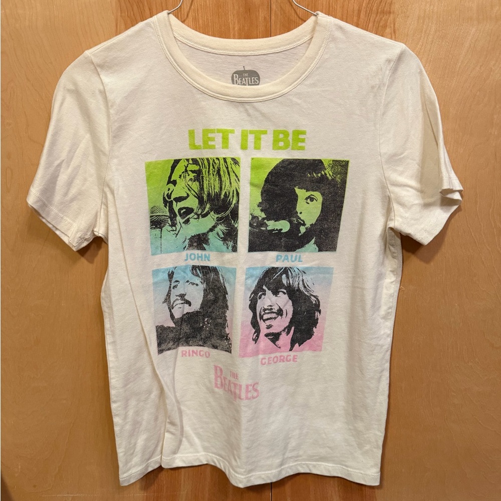 The Beatles Cream T-Shirt with Colorful Portraits